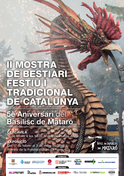EL Drac de Granollers a la II Mostra de Bestiari Festiu i Tradicional de Catalunya a Mataró