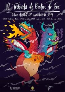 Cartell de la VI Trobada de Bèsties de Foc de Muro