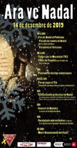 Cartell festa de Nadal del Drac del Poblenou