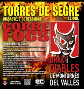 Cartell correfoc Torres de Segre