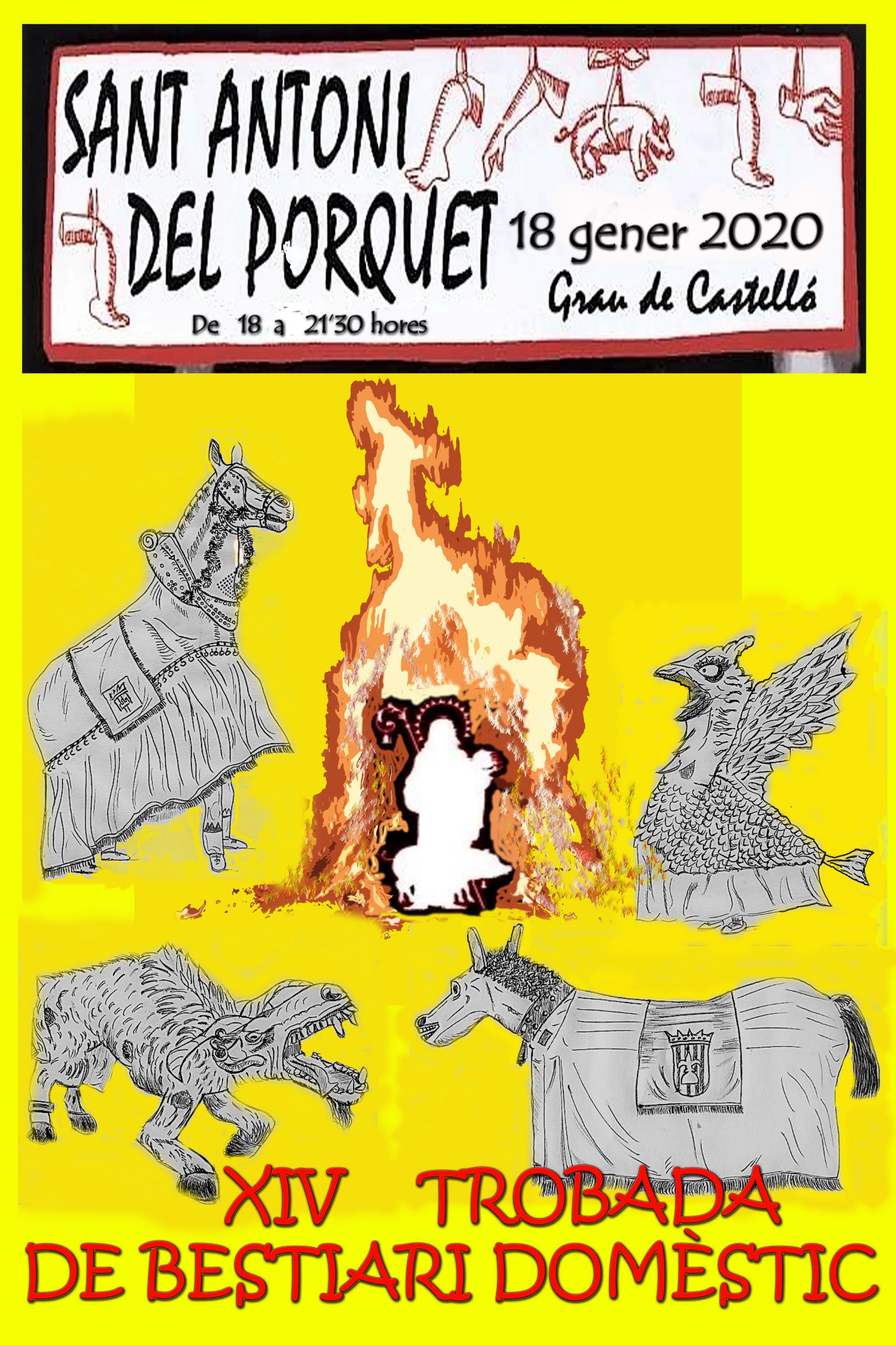 Cartell XIV Trobada de Bestiari Domèstic de Castelló