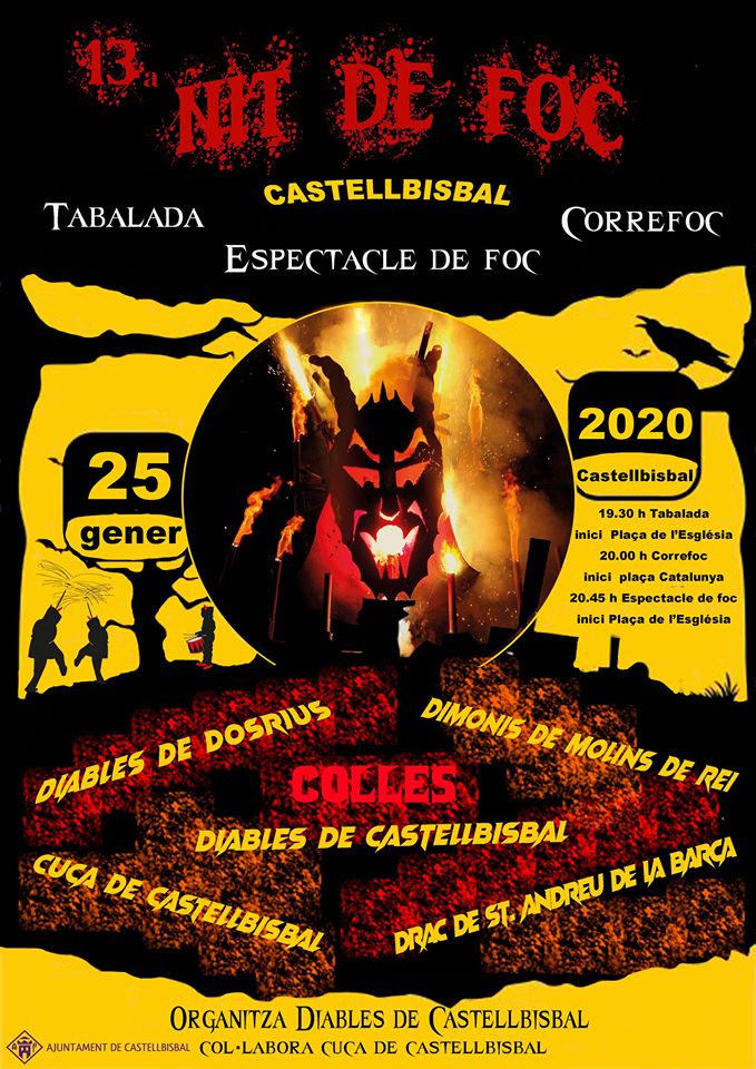 Cartell de la 13a Nit de Foc de Castellbisbal