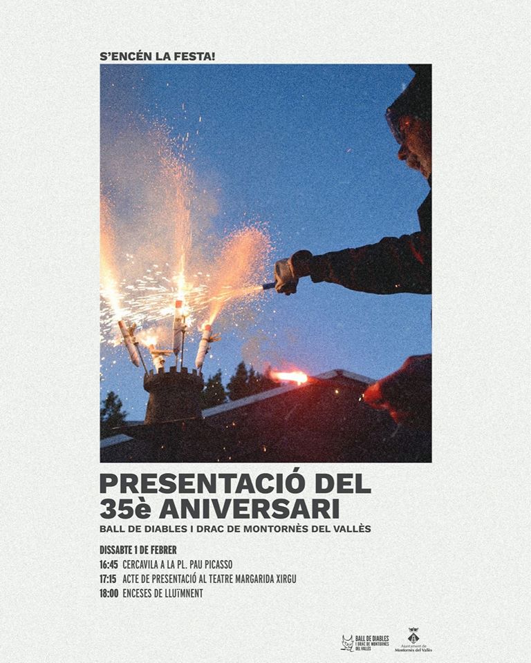 Programa de la presentació del 35è aniversari dels Diables i Drac de Montornès del Vallès