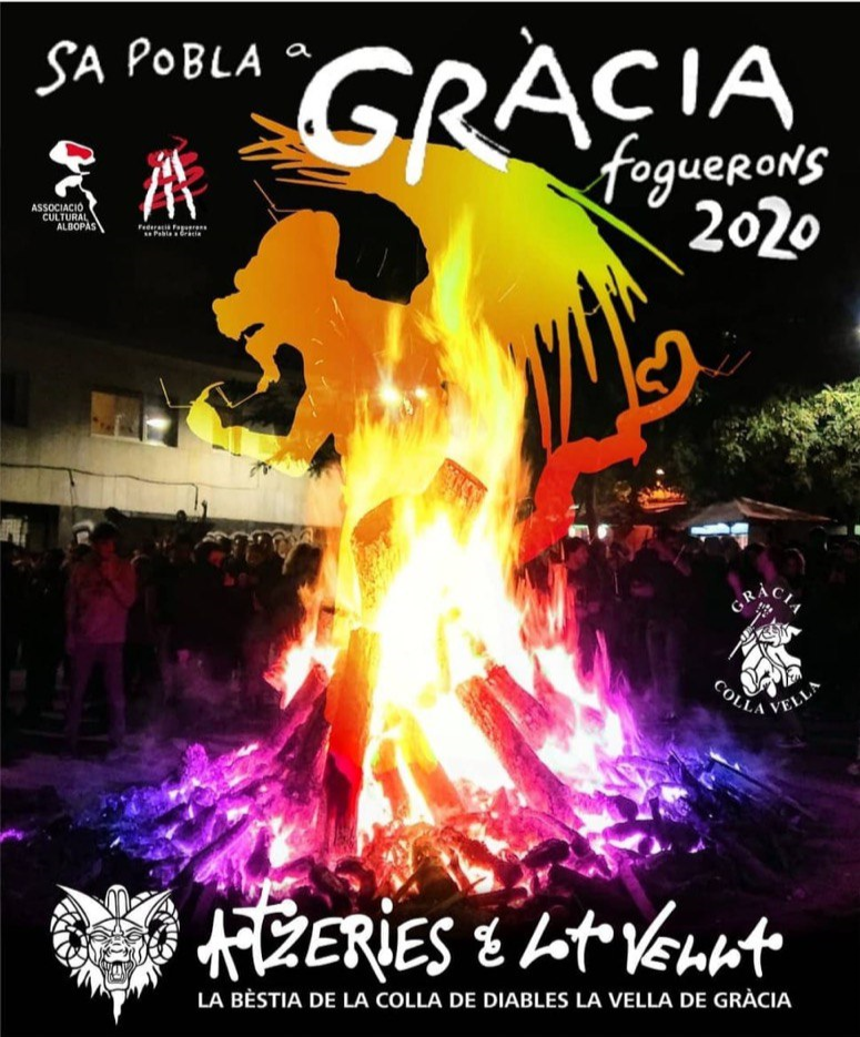 Cartell Festa de Sa Pobla a Gràcia